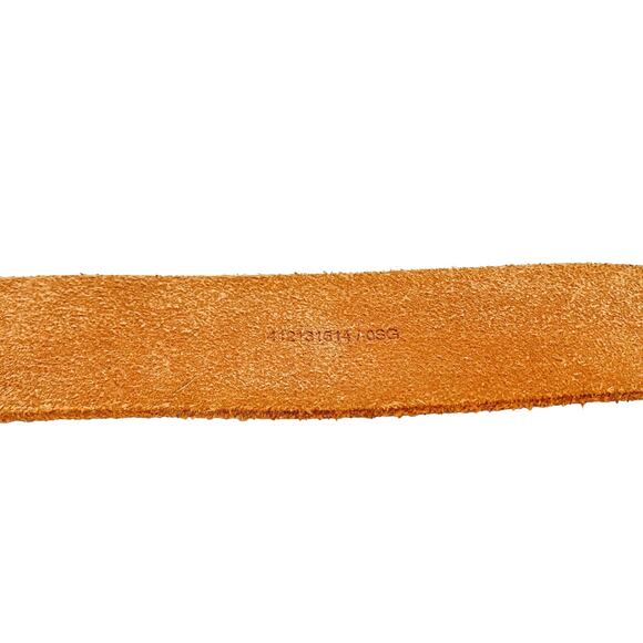 Ralph Lauren Tan Leather Belt with Brass Buckle Size 34 Classic Style main image 4